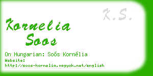 kornelia soos business card