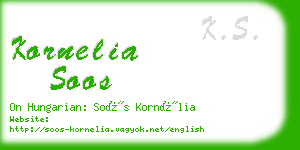 kornelia soos business card